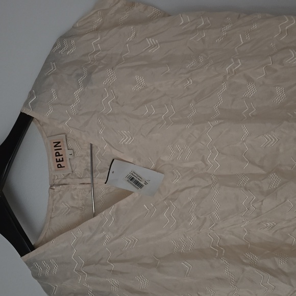 Pepin  Women's Constance Silk Embroidered Pullover Top - Picture 3 of 8